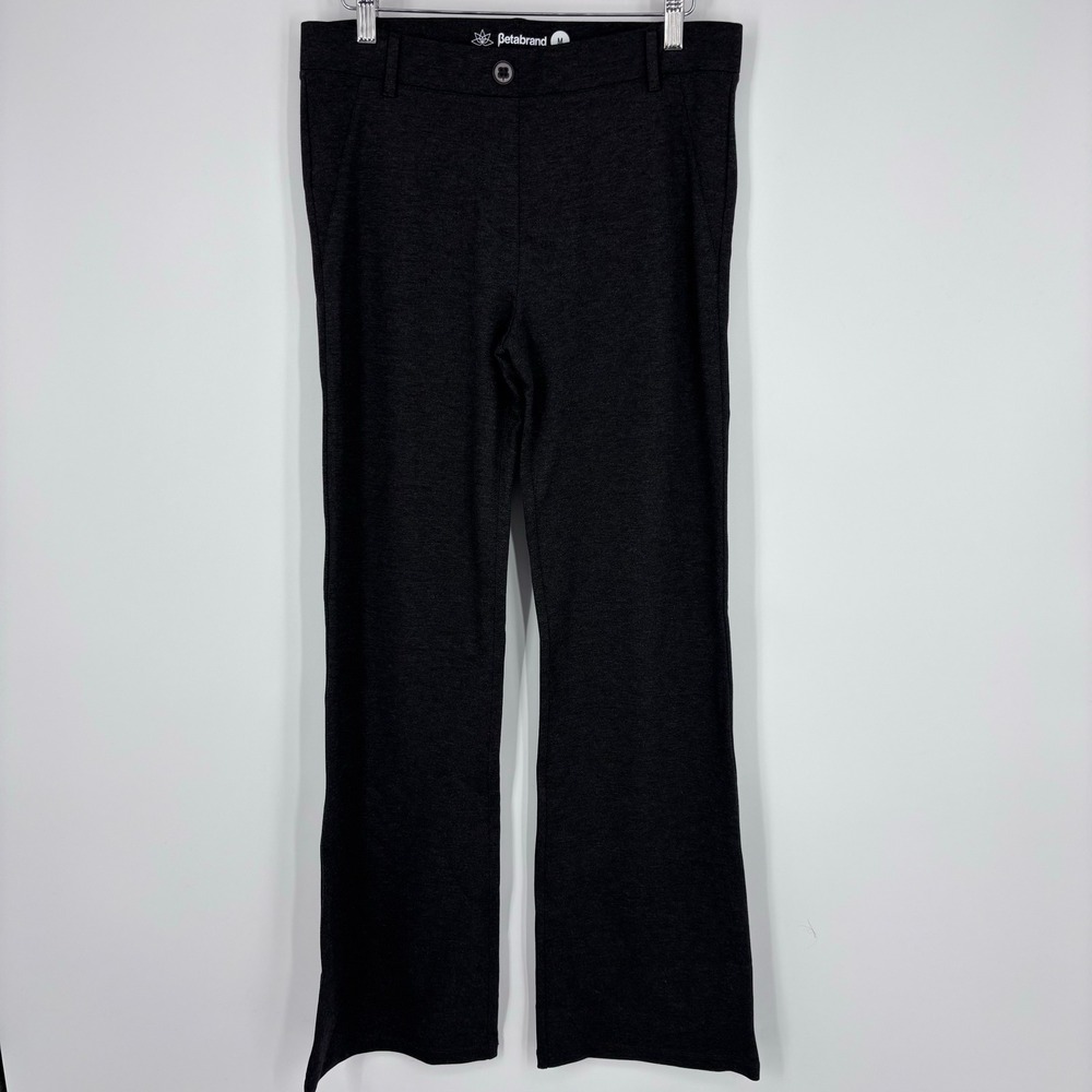 Betabrand DPYP Dress Pant Yoga Pants Bootcut Women M Charcoal Gray Stretch Work - Picture 1 of 8